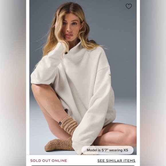 Alo Yoga All Hazy Mock Neck Pullover - Picture 2 of 11